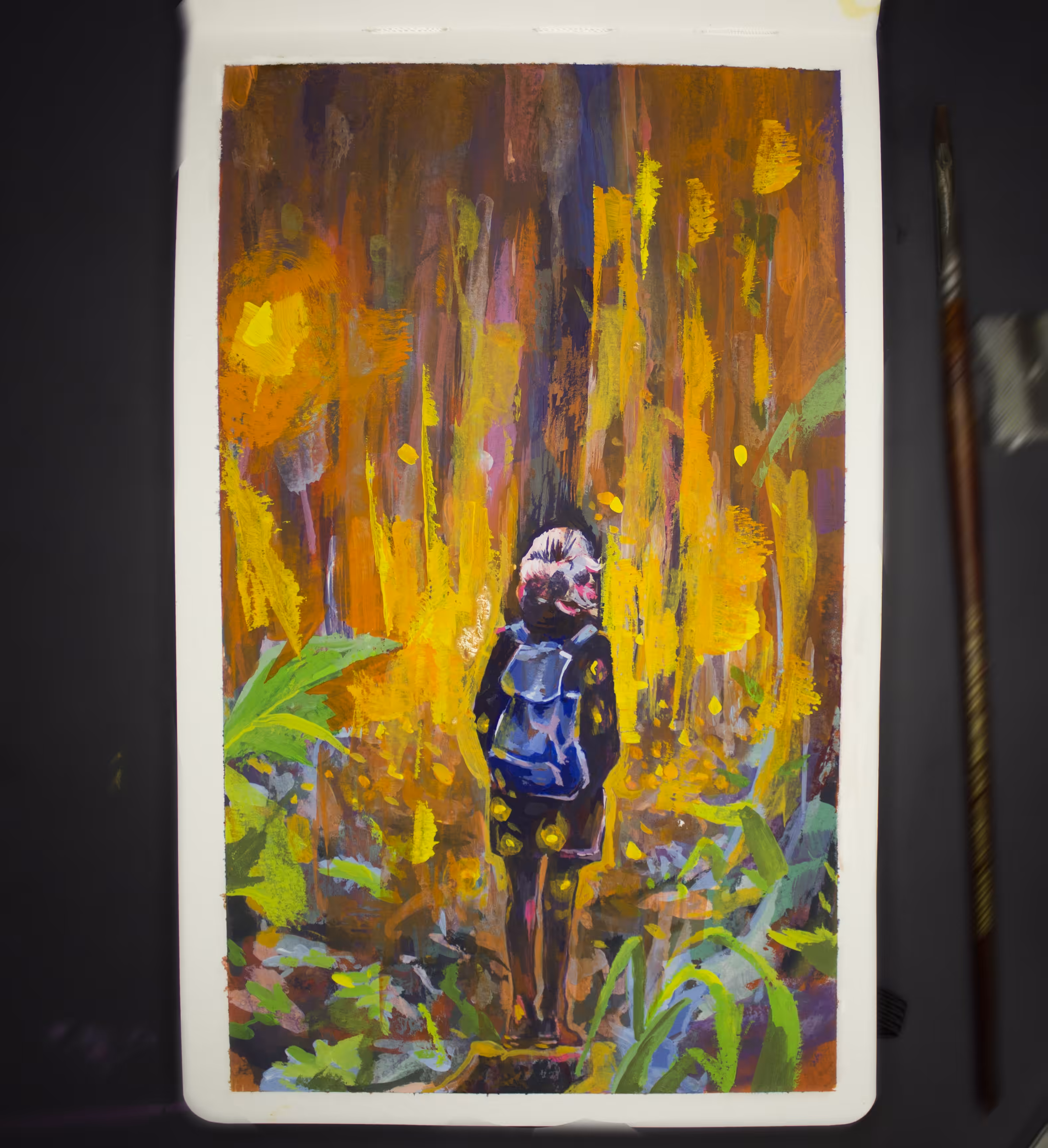 As the fireflies became visible in the failing summer light