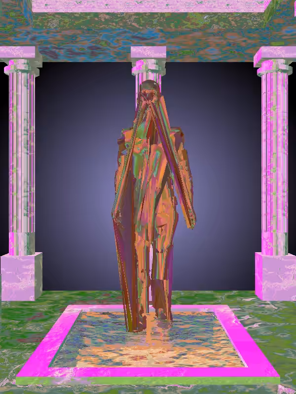 HeavenComputer: The Receding Old Bronze Man #1158