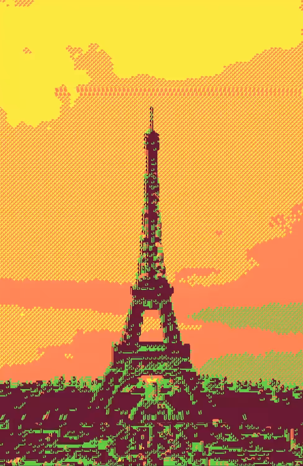 The sunset, night, and dawn in Paris