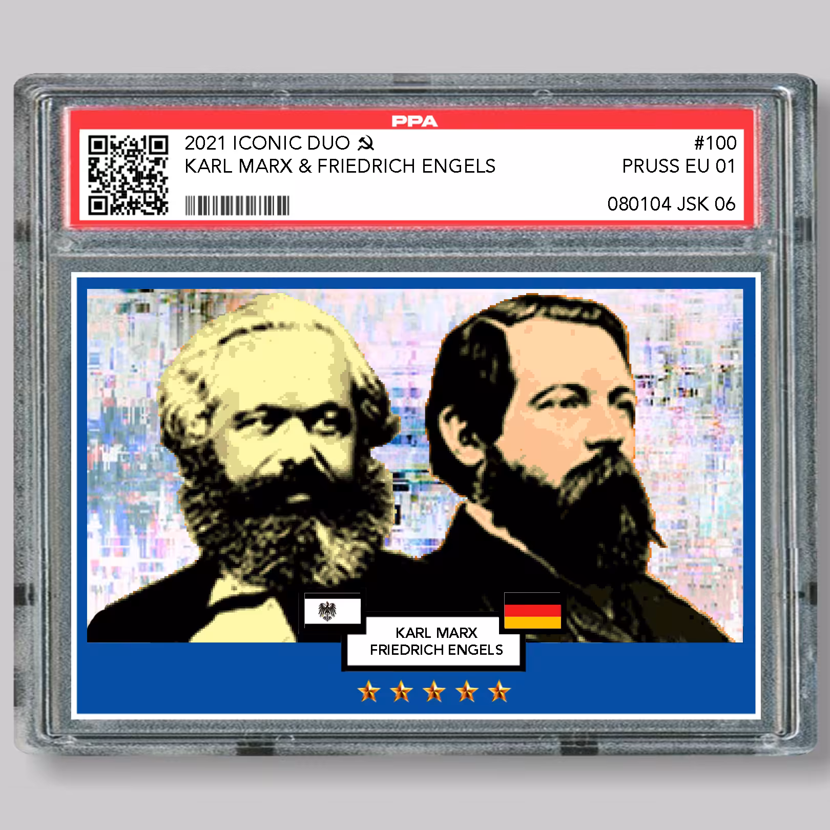 100 Marx and Engels  "Iconic duo"