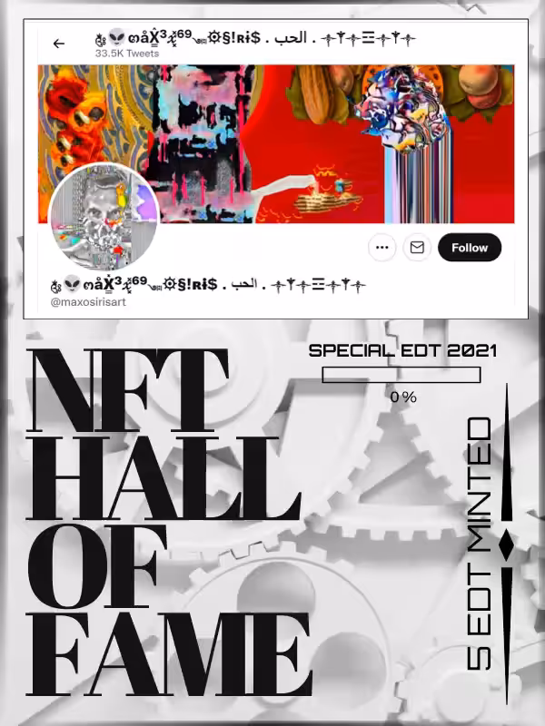 NFT HALL OF FAME - MAXOSIRIS