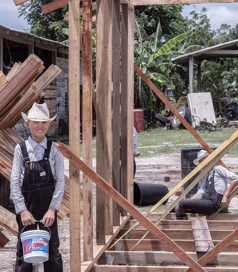 Rodeo posts: Mennonite community in Belize