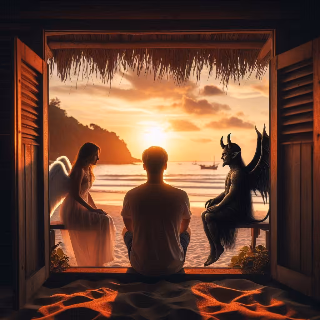 Sunset inside