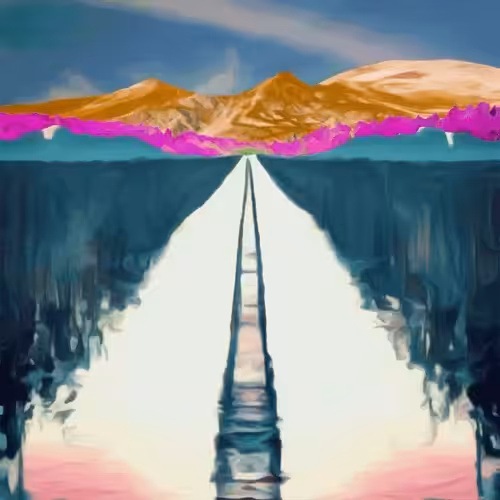 Generated Glitch Landscape #96