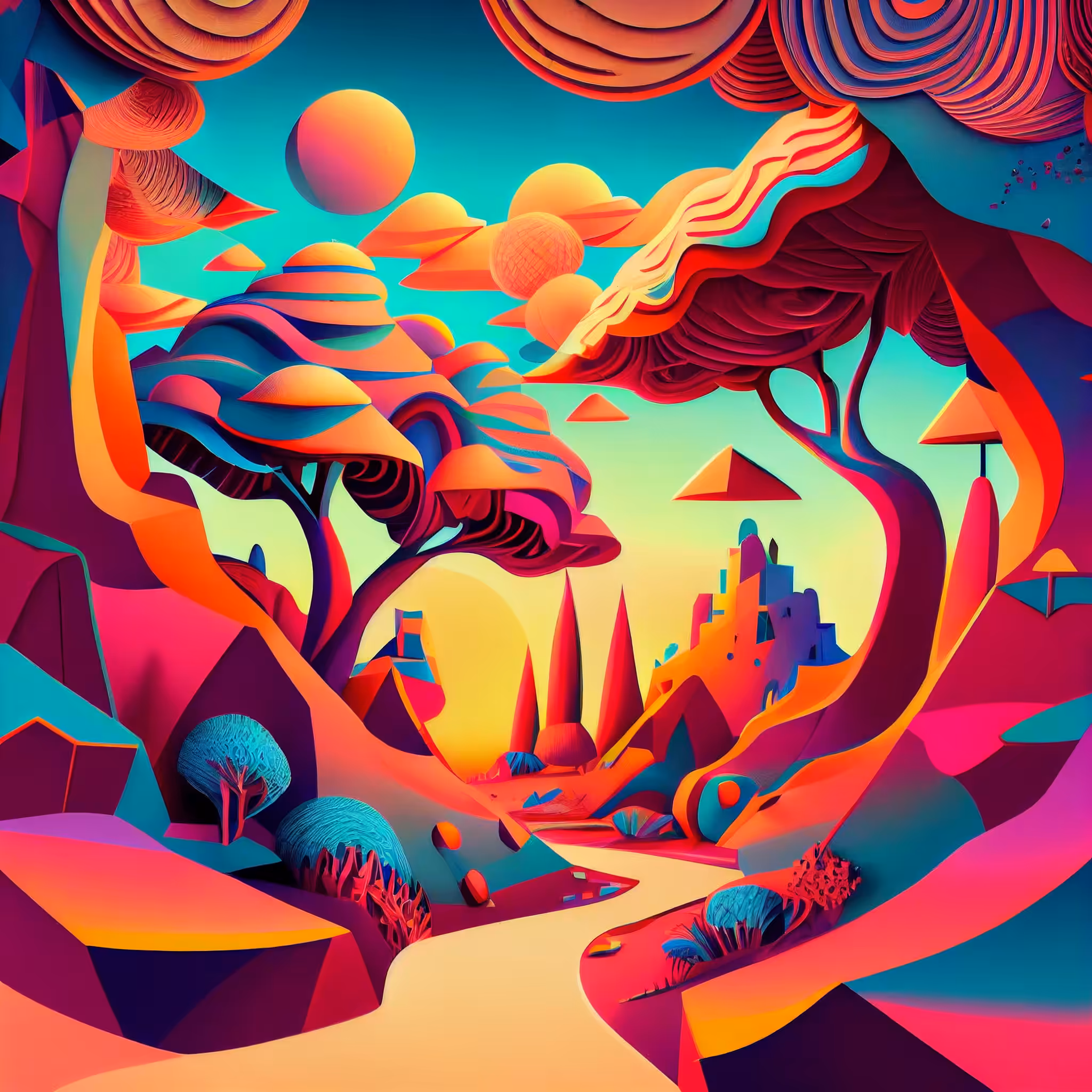 Follow the path of colors