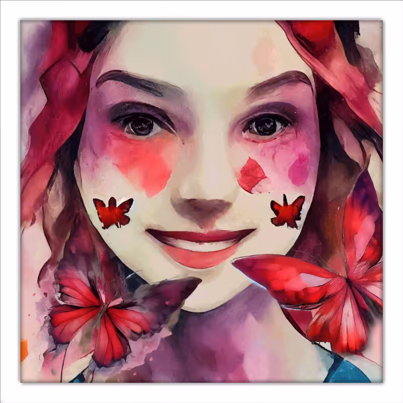 Alice and Magenta Butterflies #4