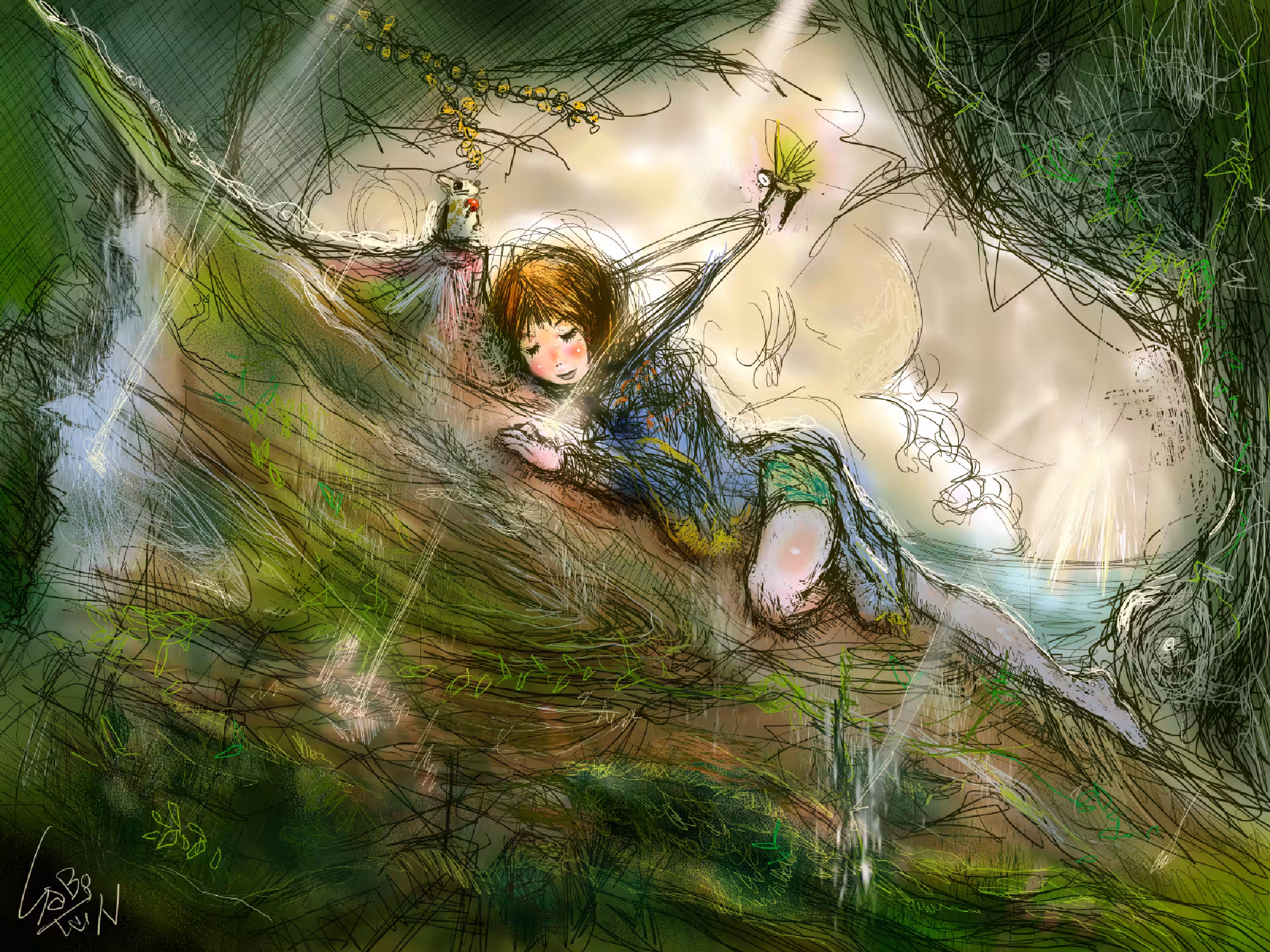 The dreams she has in her forest bed... ver1