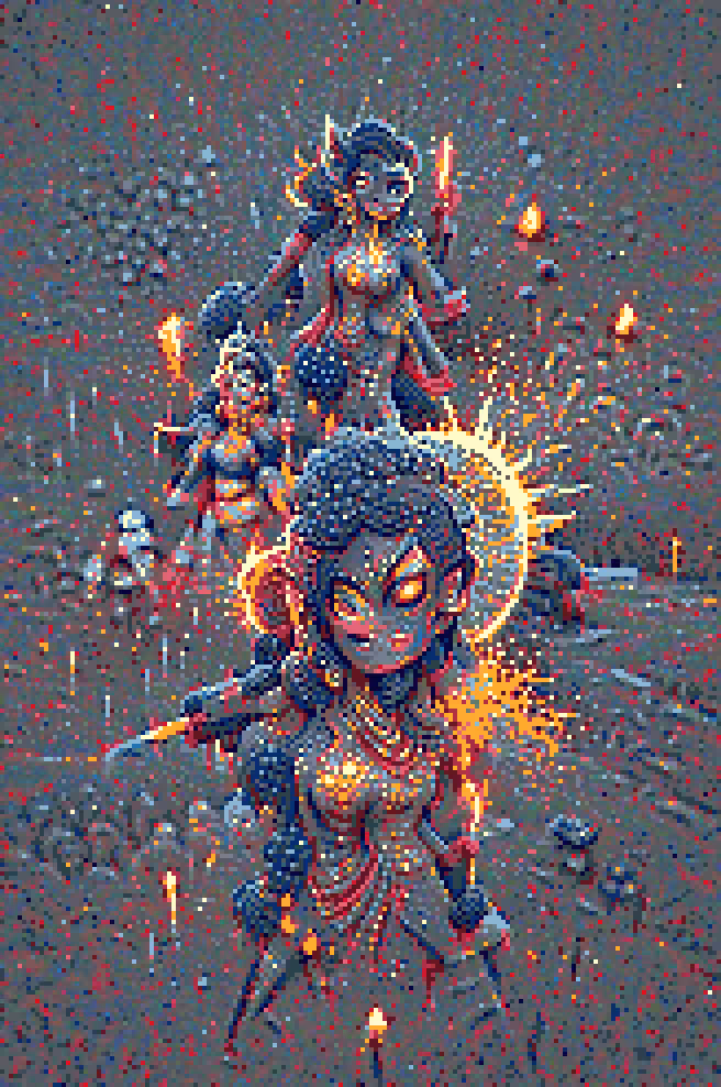 Kali Goddess at Sunset
