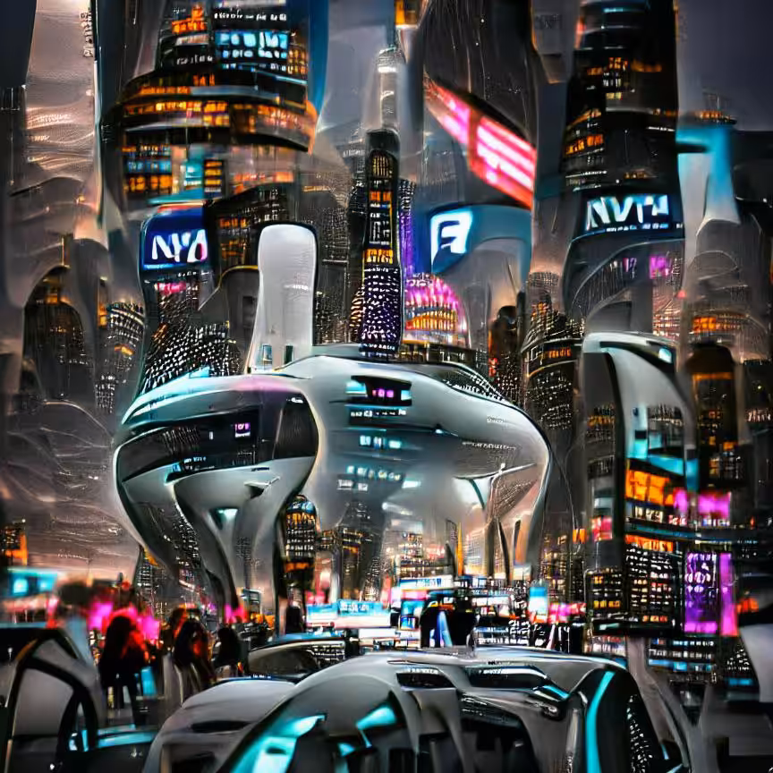 times square nyc futurist AI