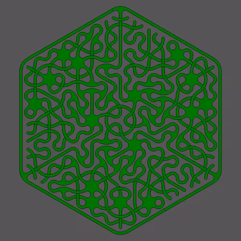 Threefold Symmetry - Dark Variations #233