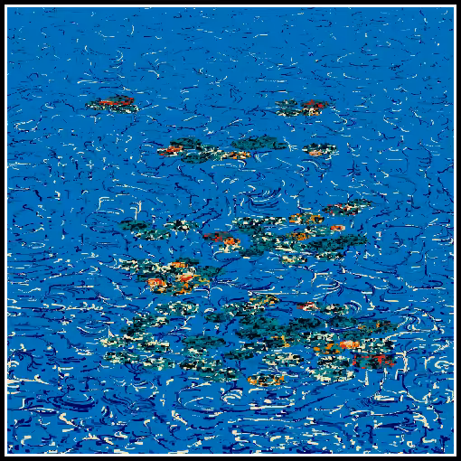 Polluted water lilies #70