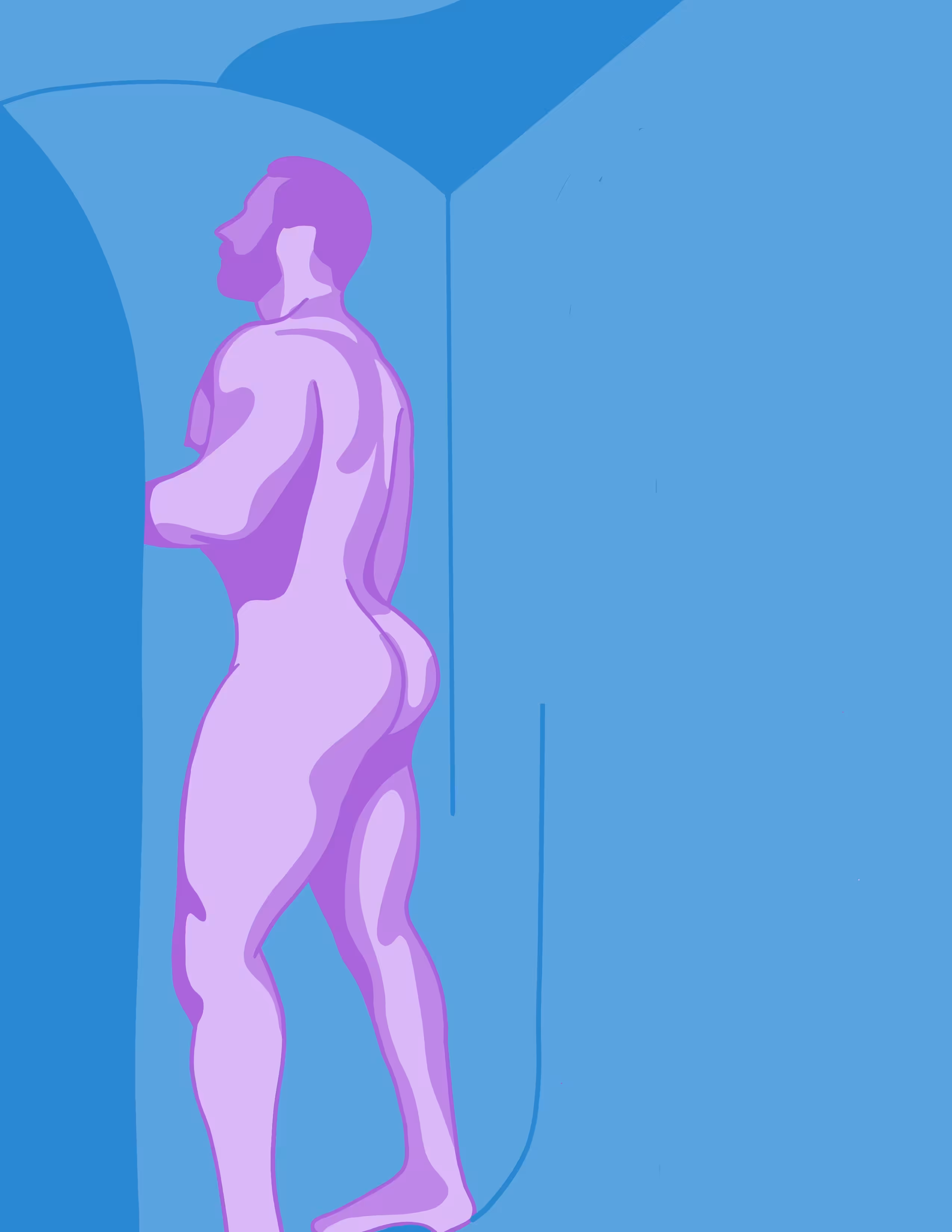 Pink and blue
