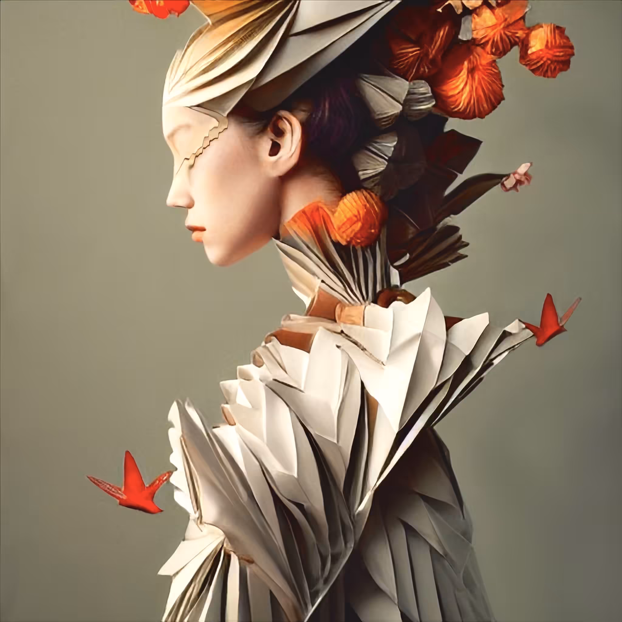 Origami Fashion Sketches