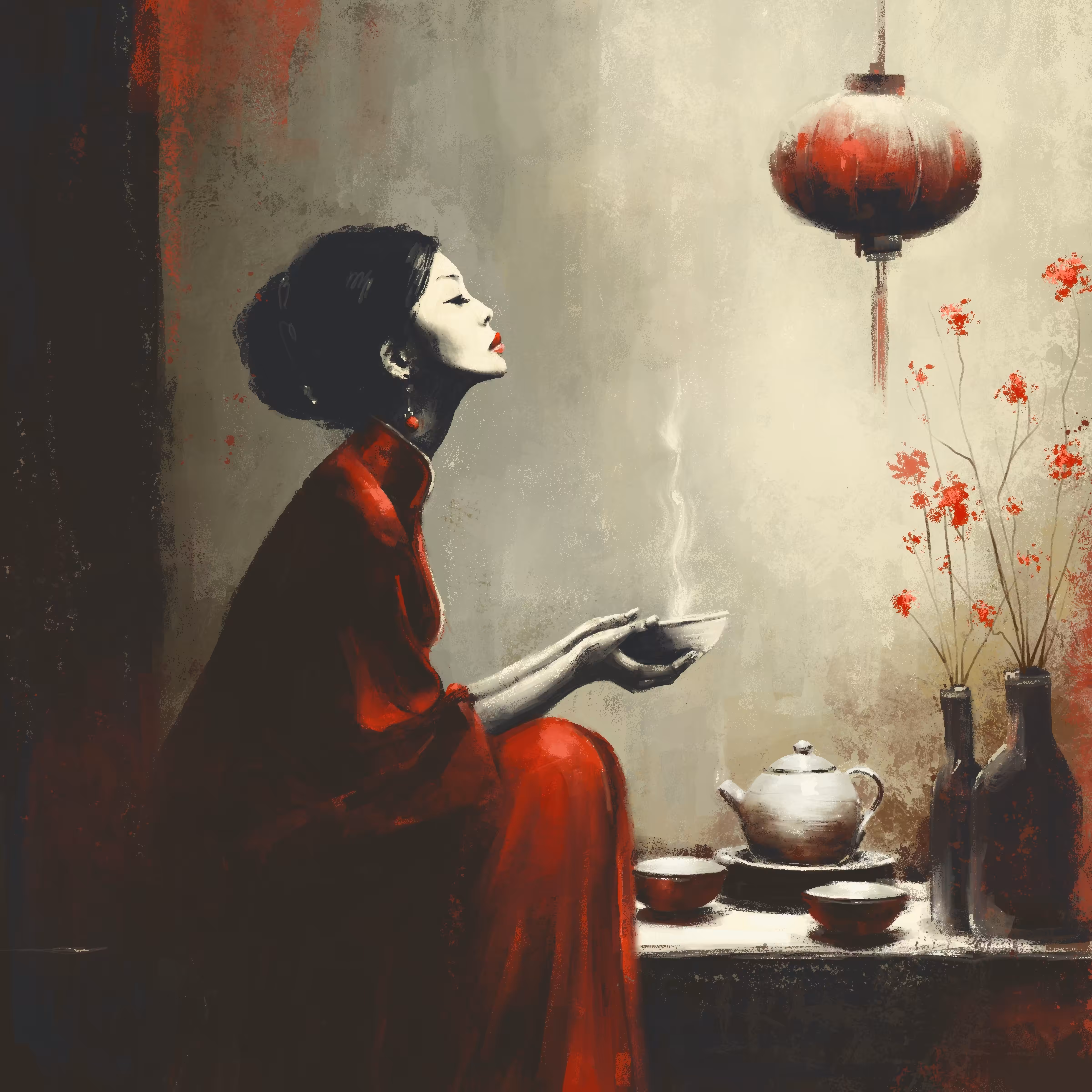 Drinking Tea