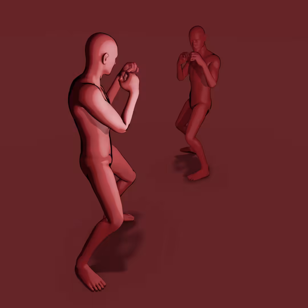 Men fight
