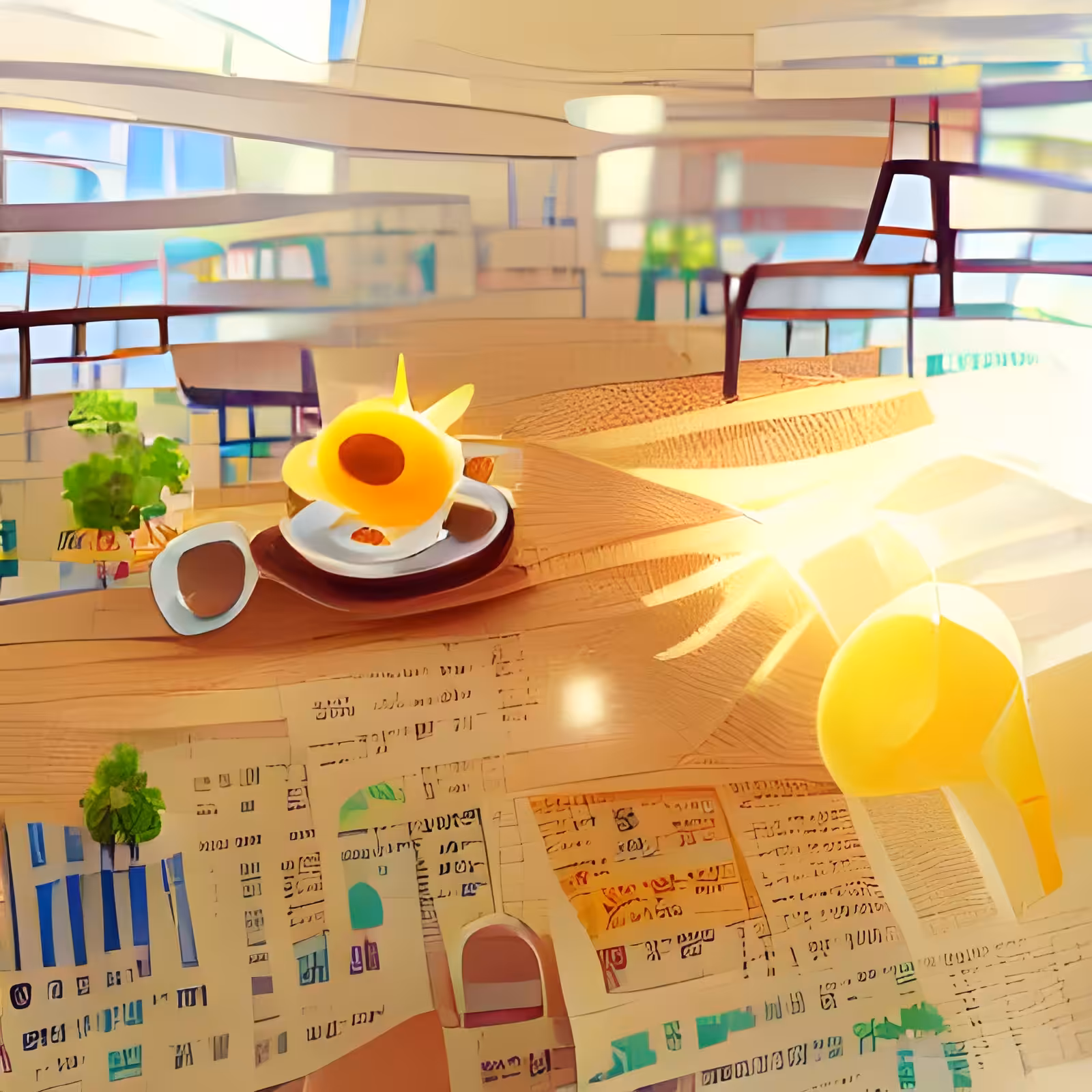 Sunny morning café #1 Genesis
