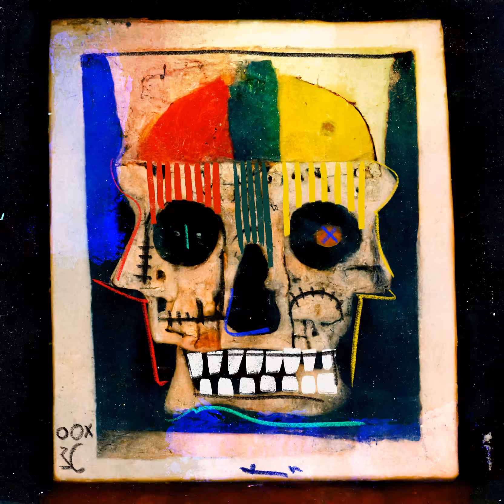 POLAROID SKULL 005