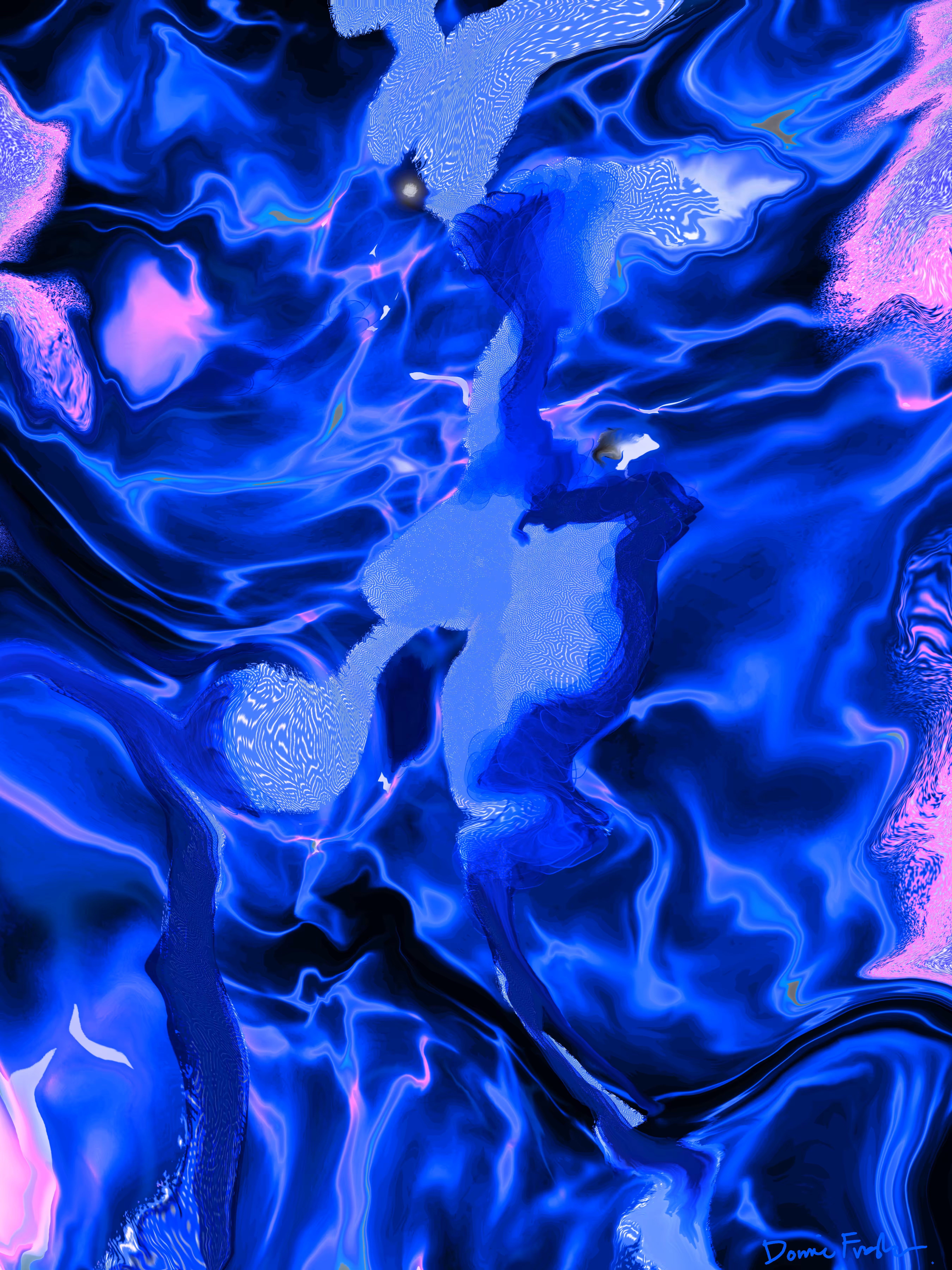 Blue Self Portrait 