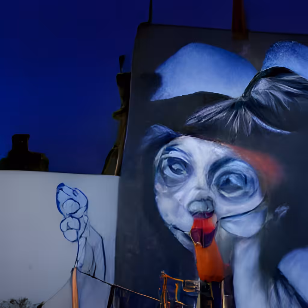 Paris Rooftop Painter No. 5