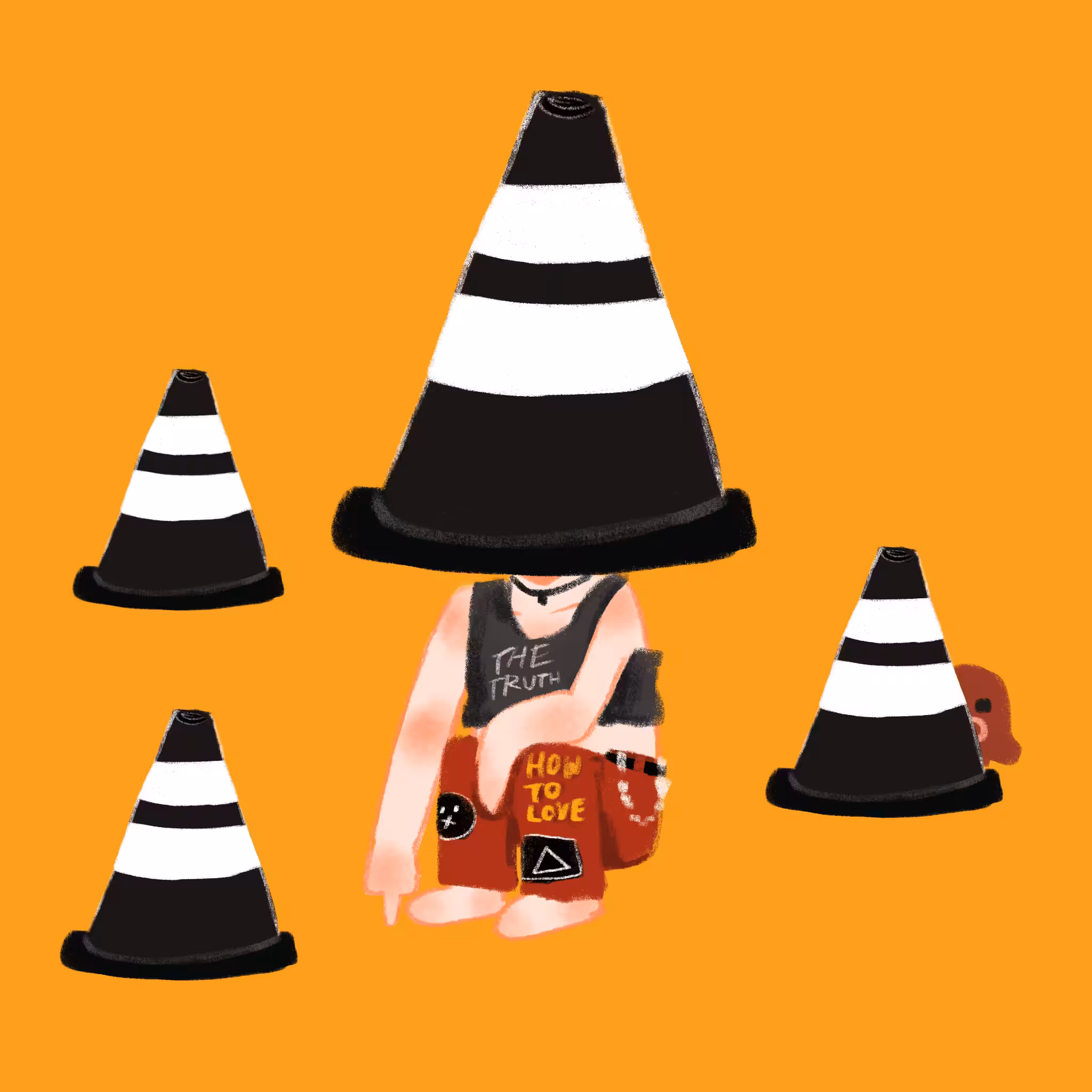 Ruru traffic cones