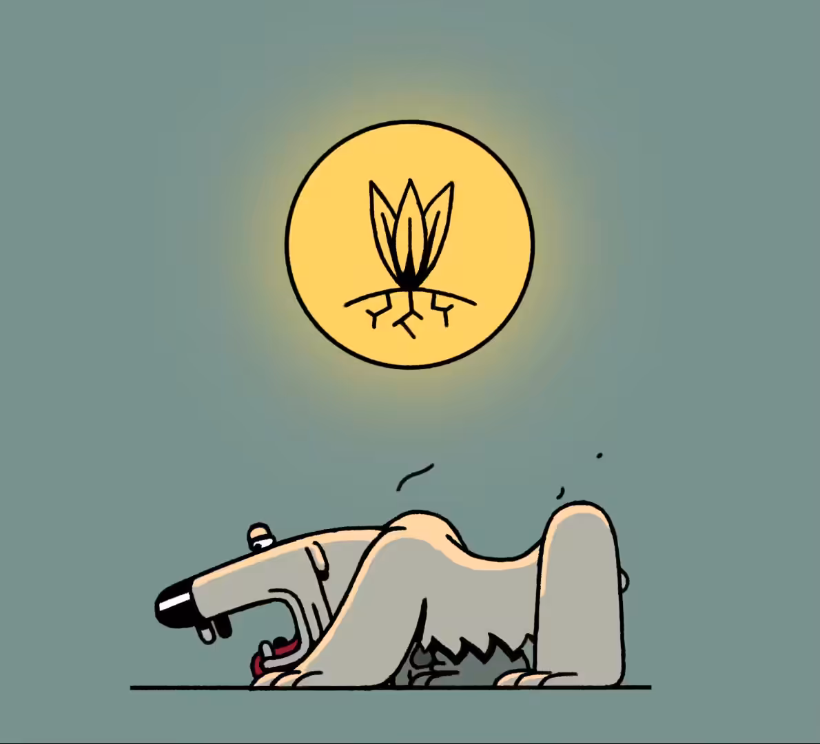 " The torturous cycle of the polar bear "