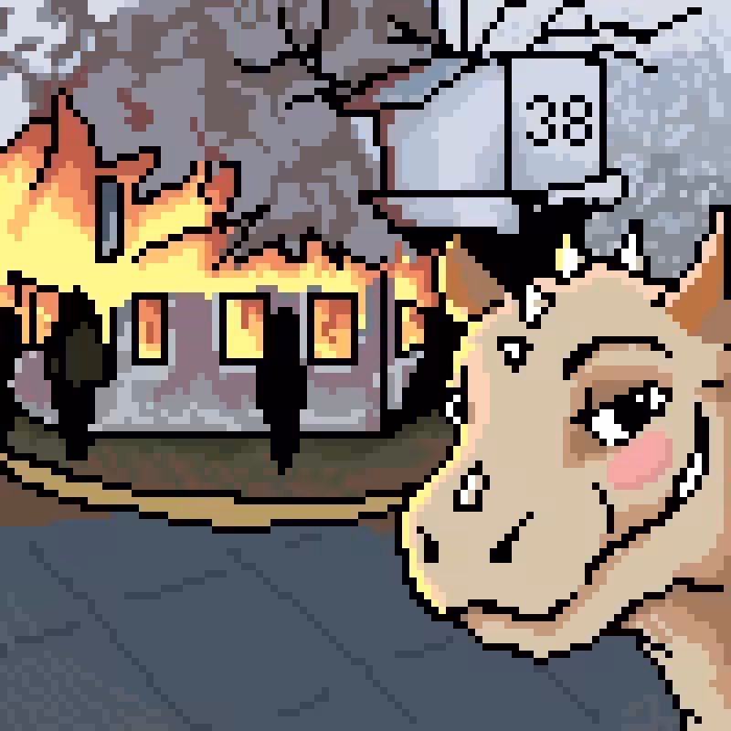 CryptoDinosaurs #56 - Burn!