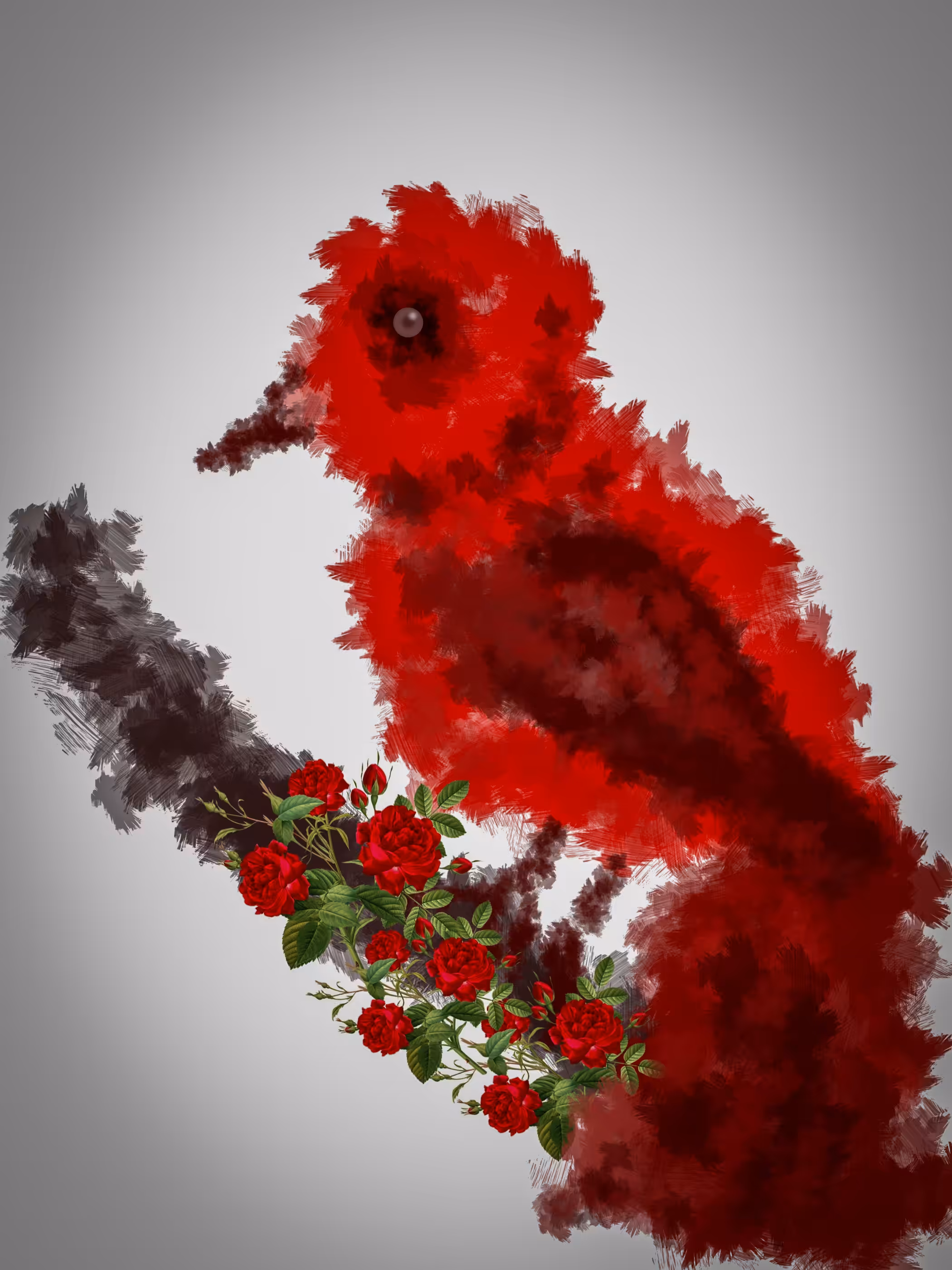 Red Bird Red Roses