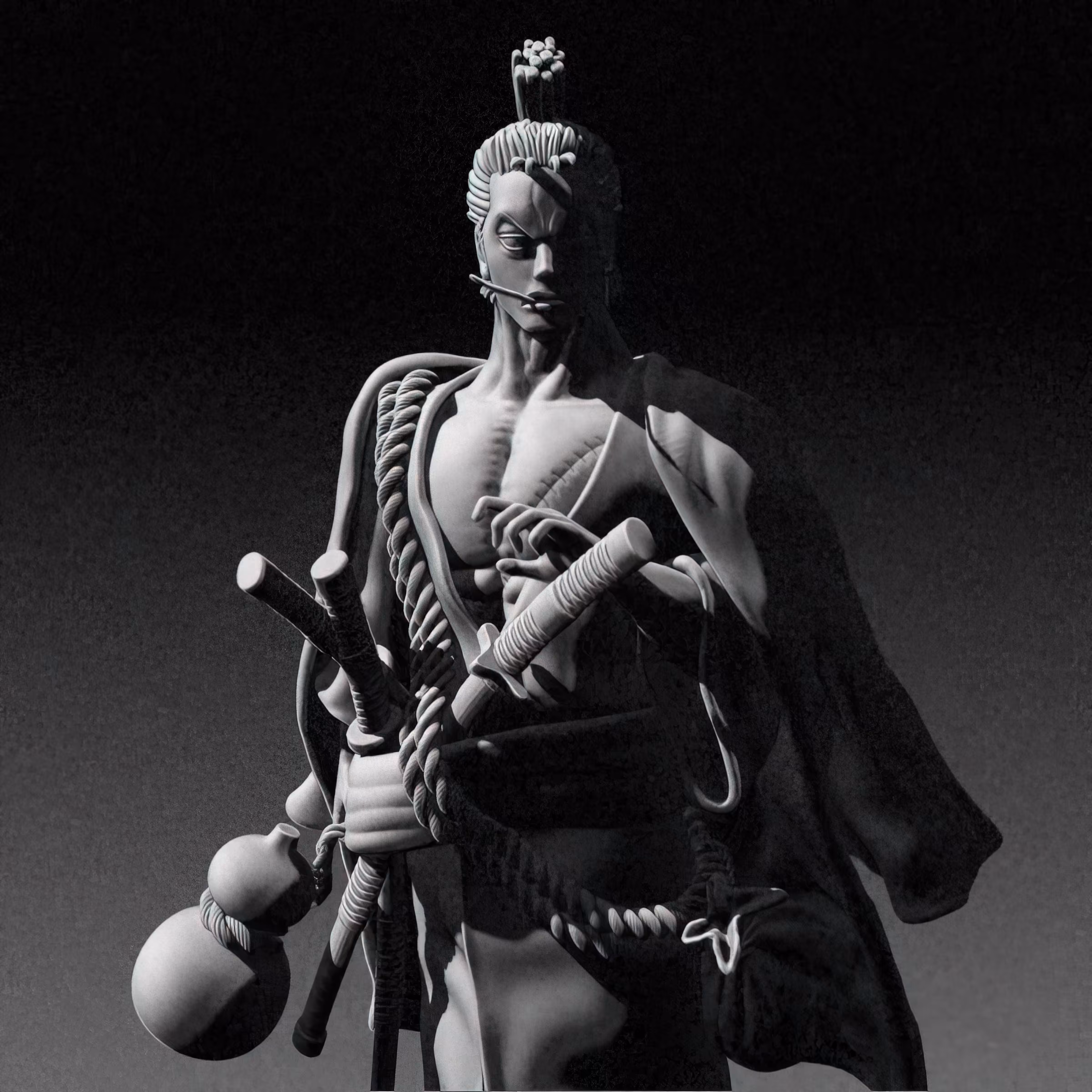 Roronoa Zoro, nicknamed "Pirate Hunter" Zoro