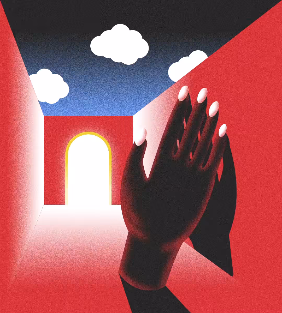 A HAND IN THE HALLWAY