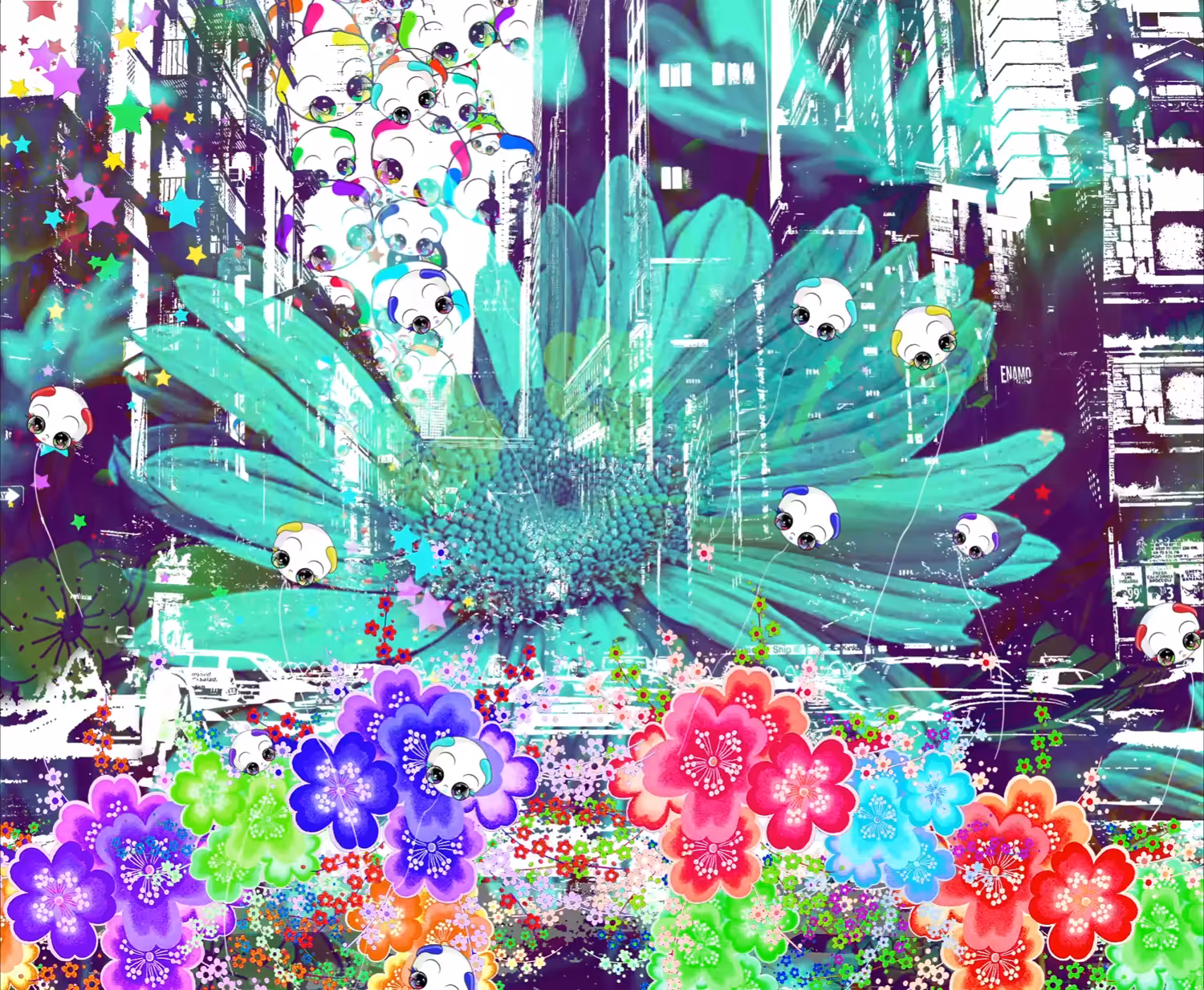 Life in Color Daisy Series Parade by Miguel Paredes