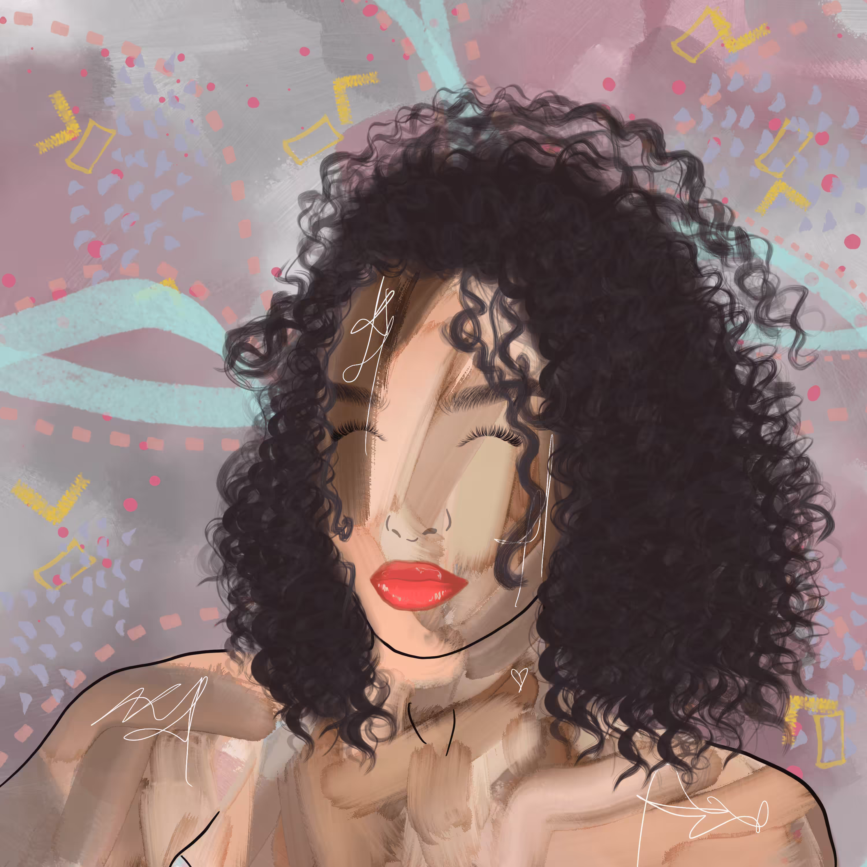 Curly Goddess #024