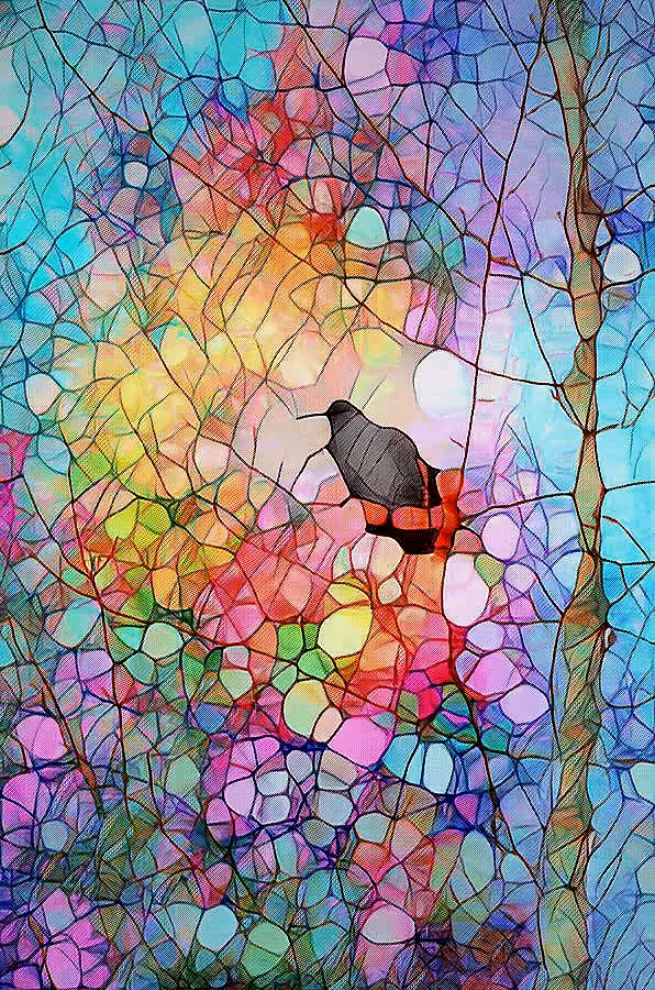 Mosaic A.I - Autumn bird 2021