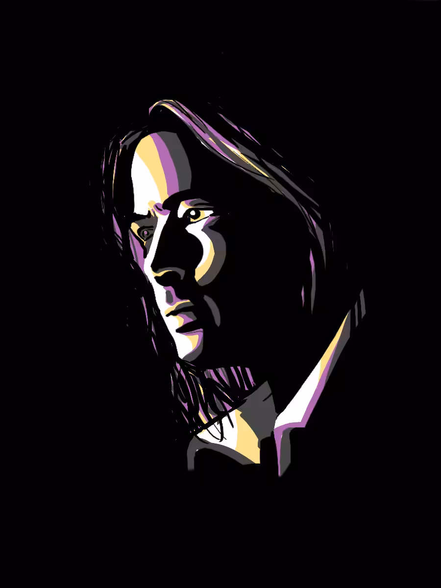 Long hair man