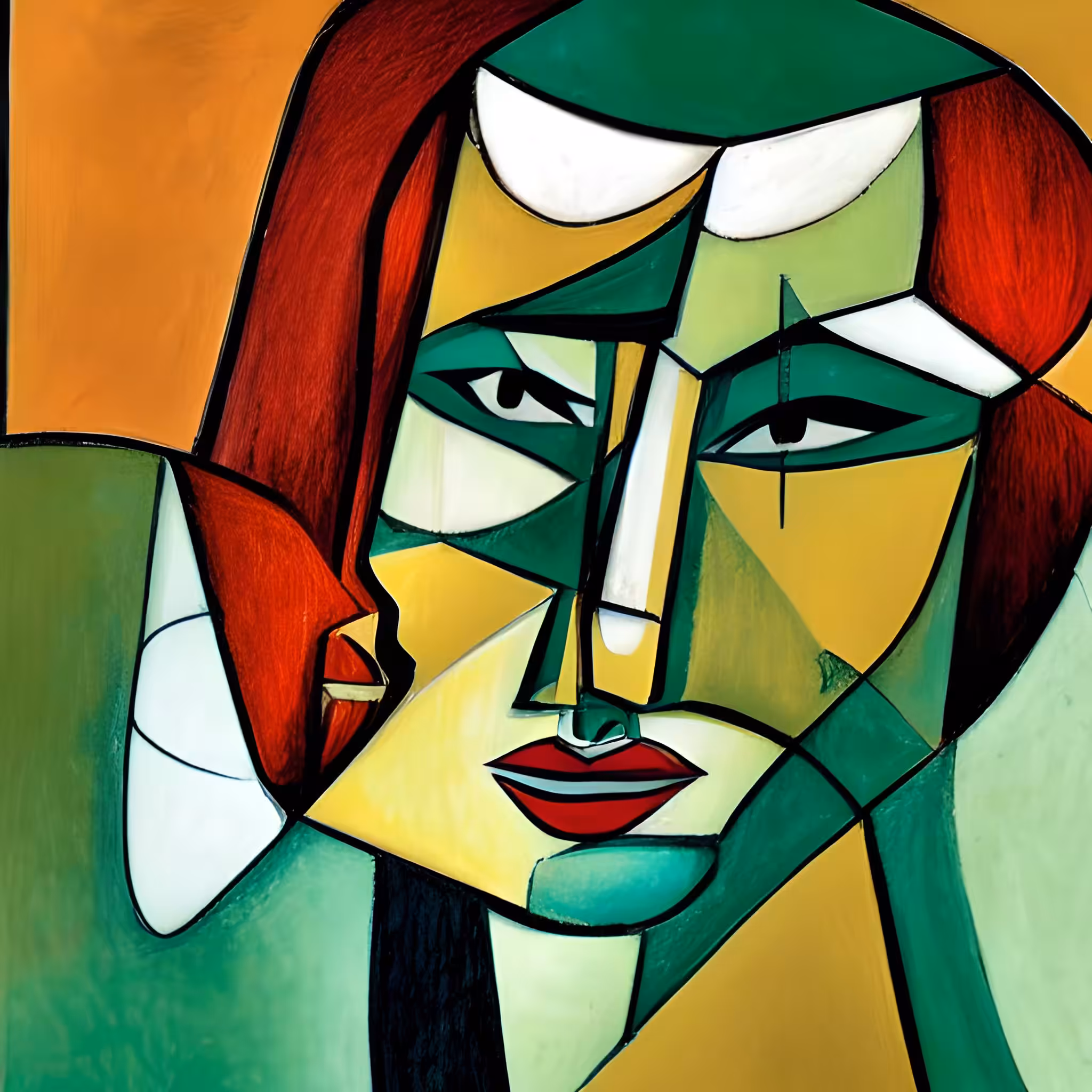 Portrait of the artist.