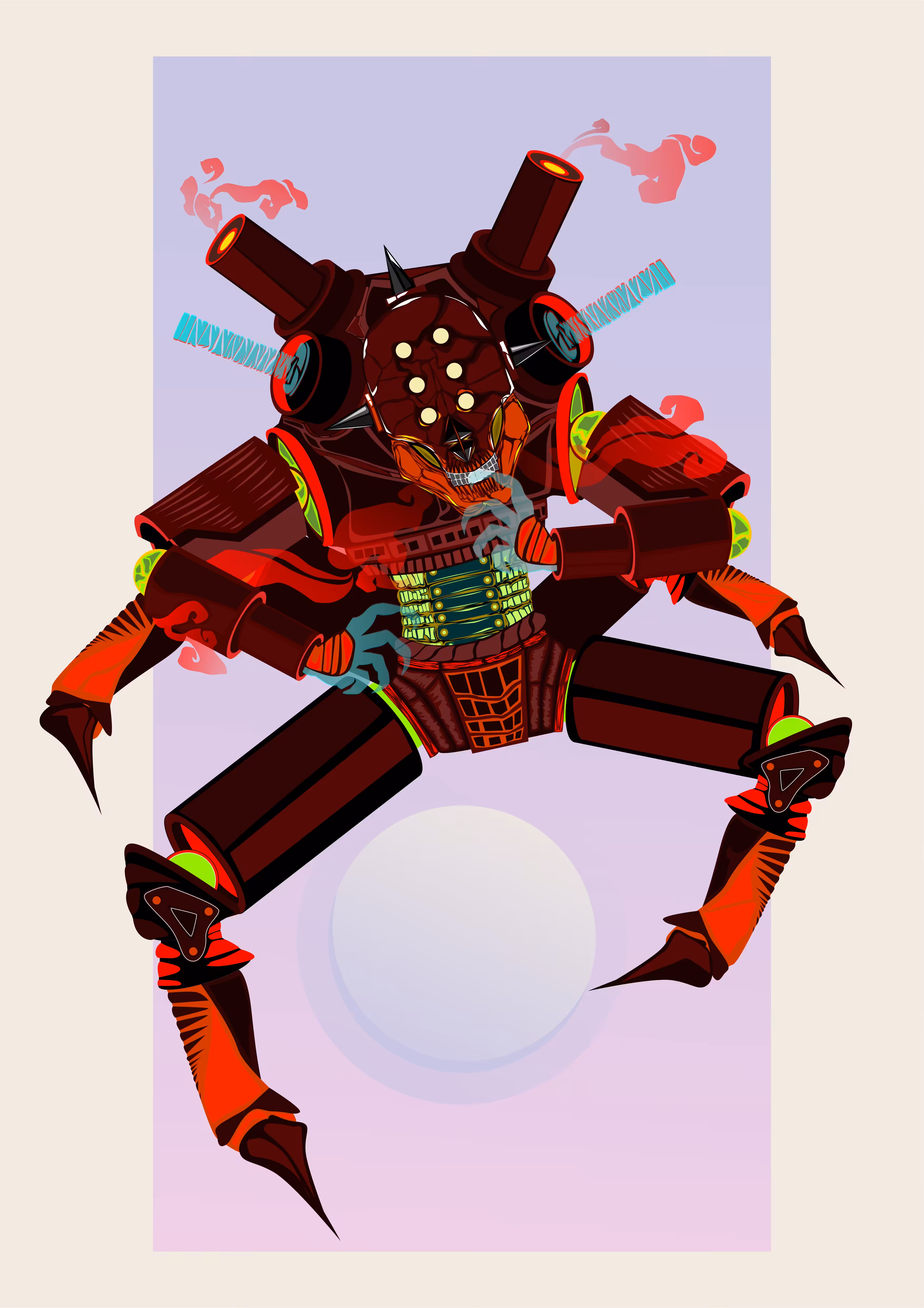 cyber spider samurai #1