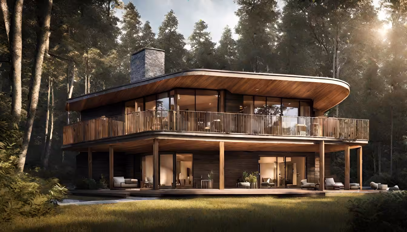 Family House in the Myrtle Forest