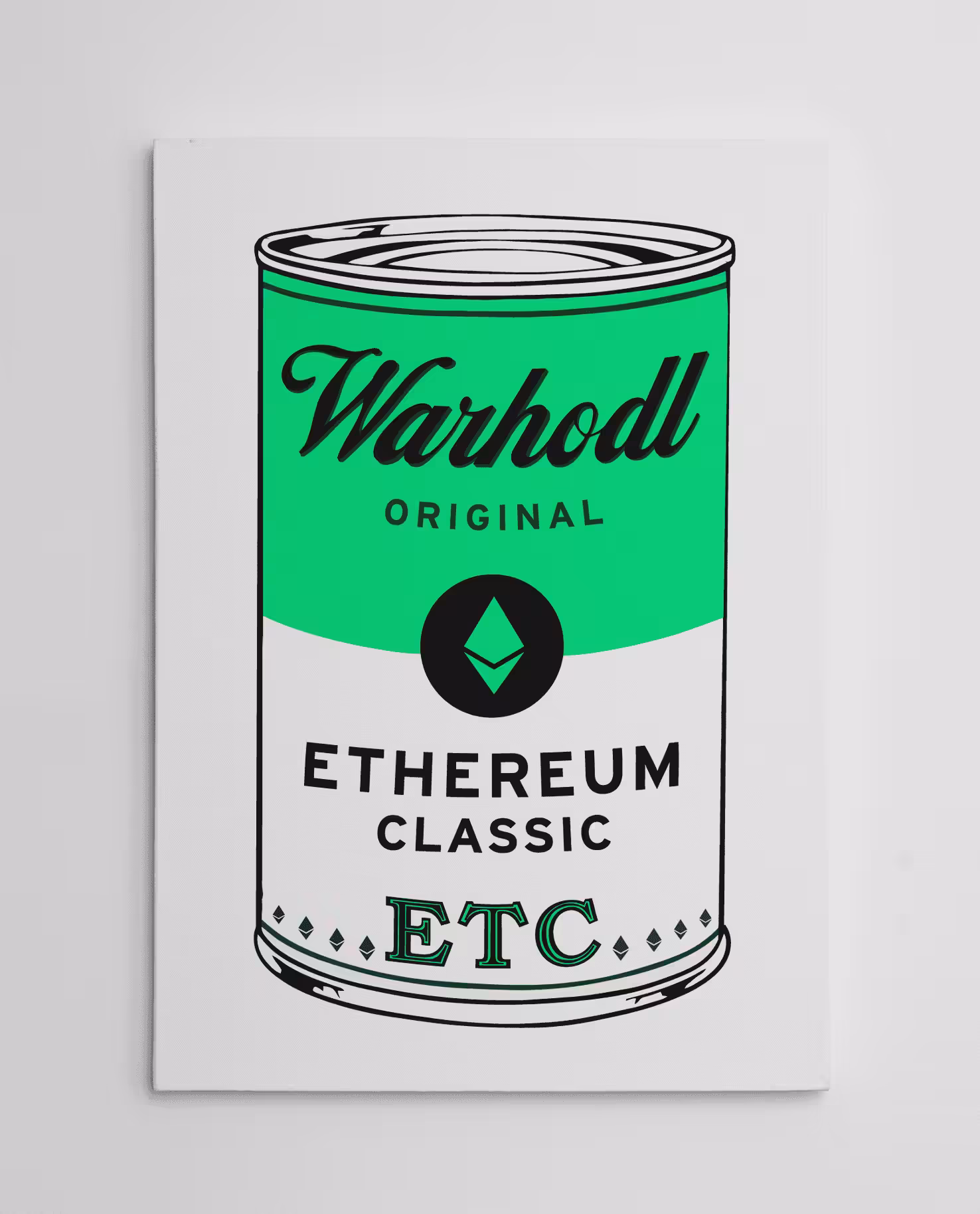 WARHODL Artist Proofs: WARHODL Artist Proof "ETHEREUM CLASSIC" Original Can