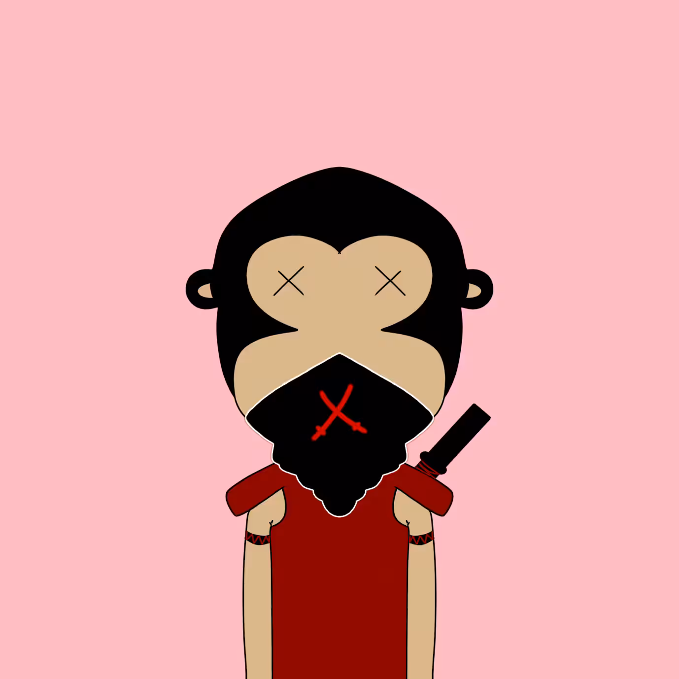 human monkey: monkey #22