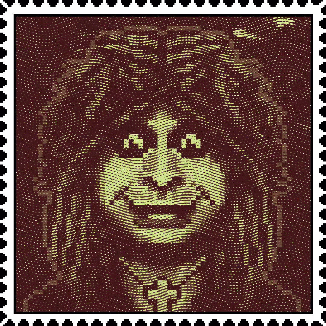 Ozzy Osbourne caricature stamp