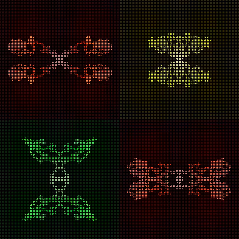 Dither Creatures 2x2 #27