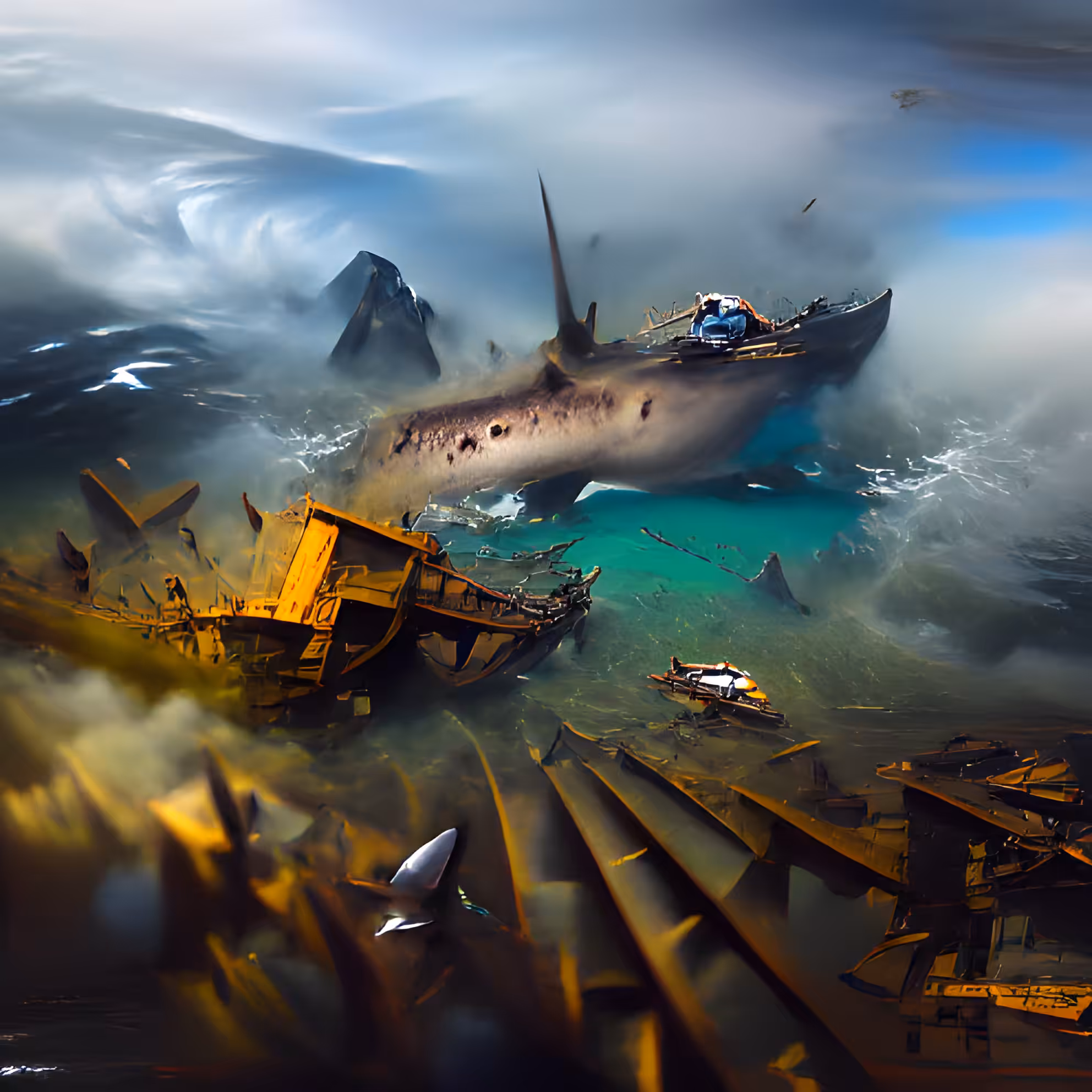 Surreal Shark Shipwreck