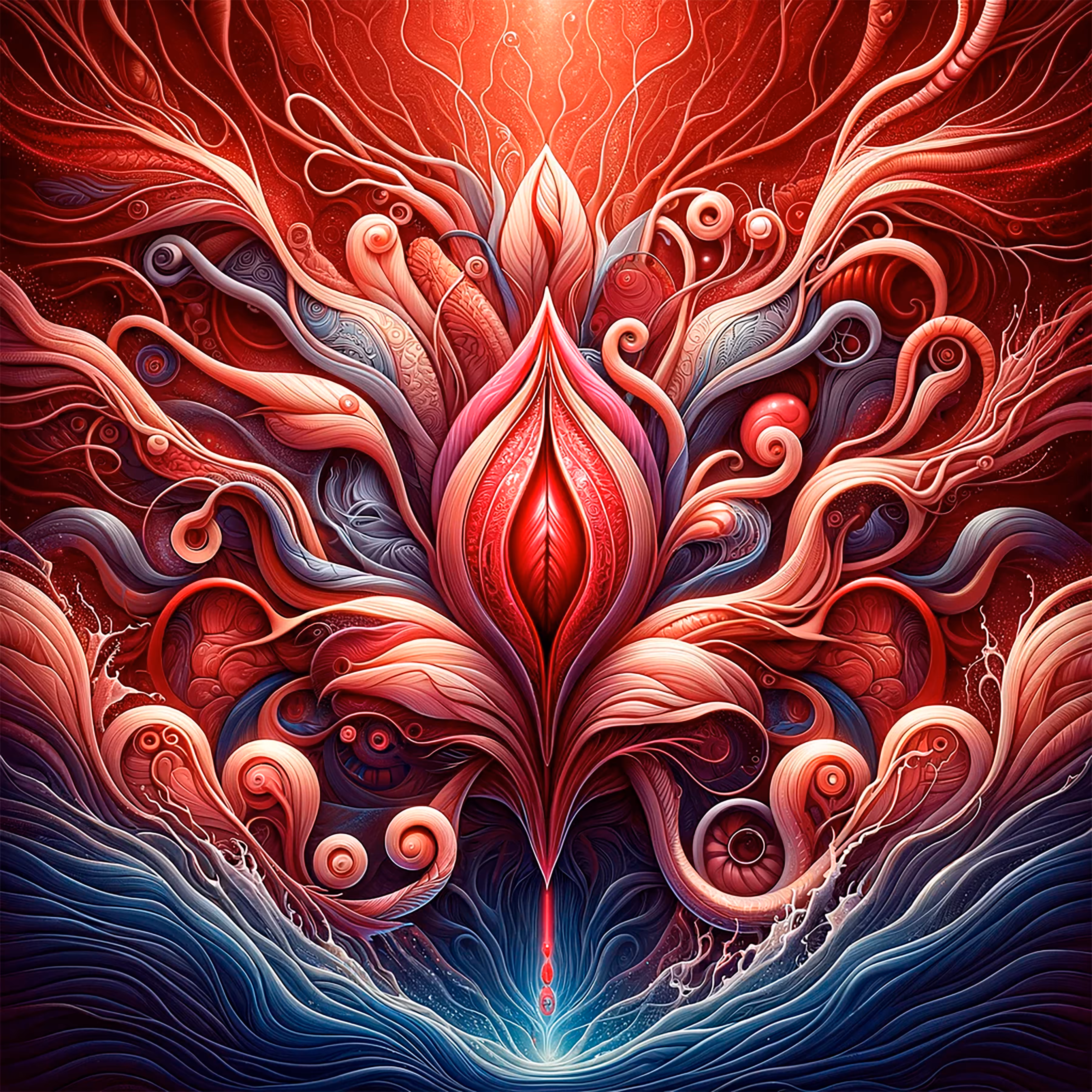 Crimson Enchantment: Rooted Passion