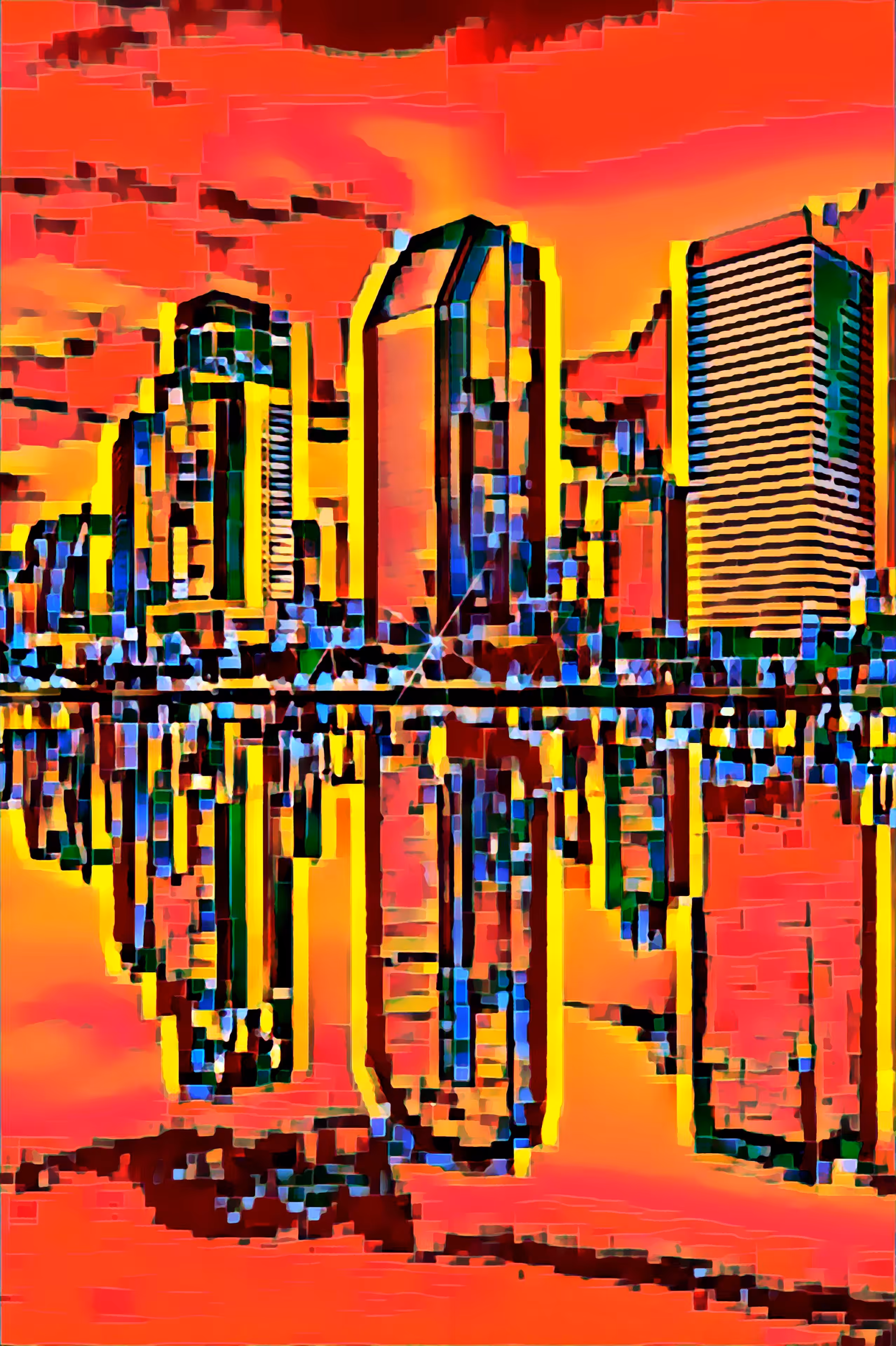 Skyscraper cityscape