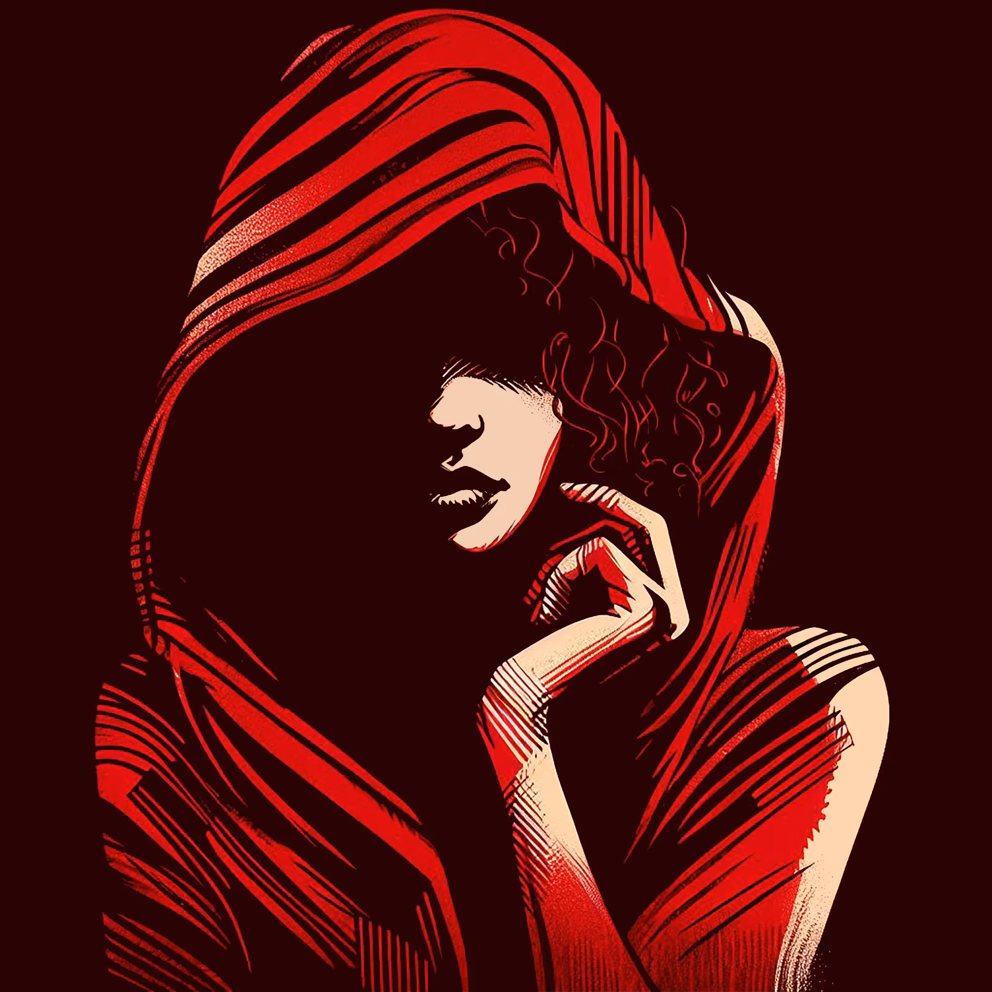 Woman with Red 3