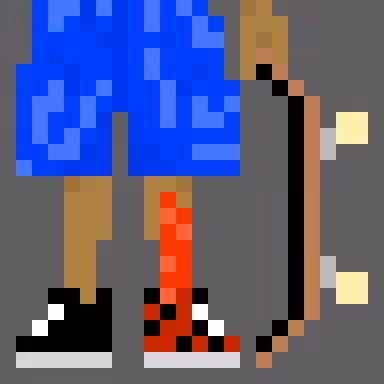 I cut my leg skating in hic et nunc