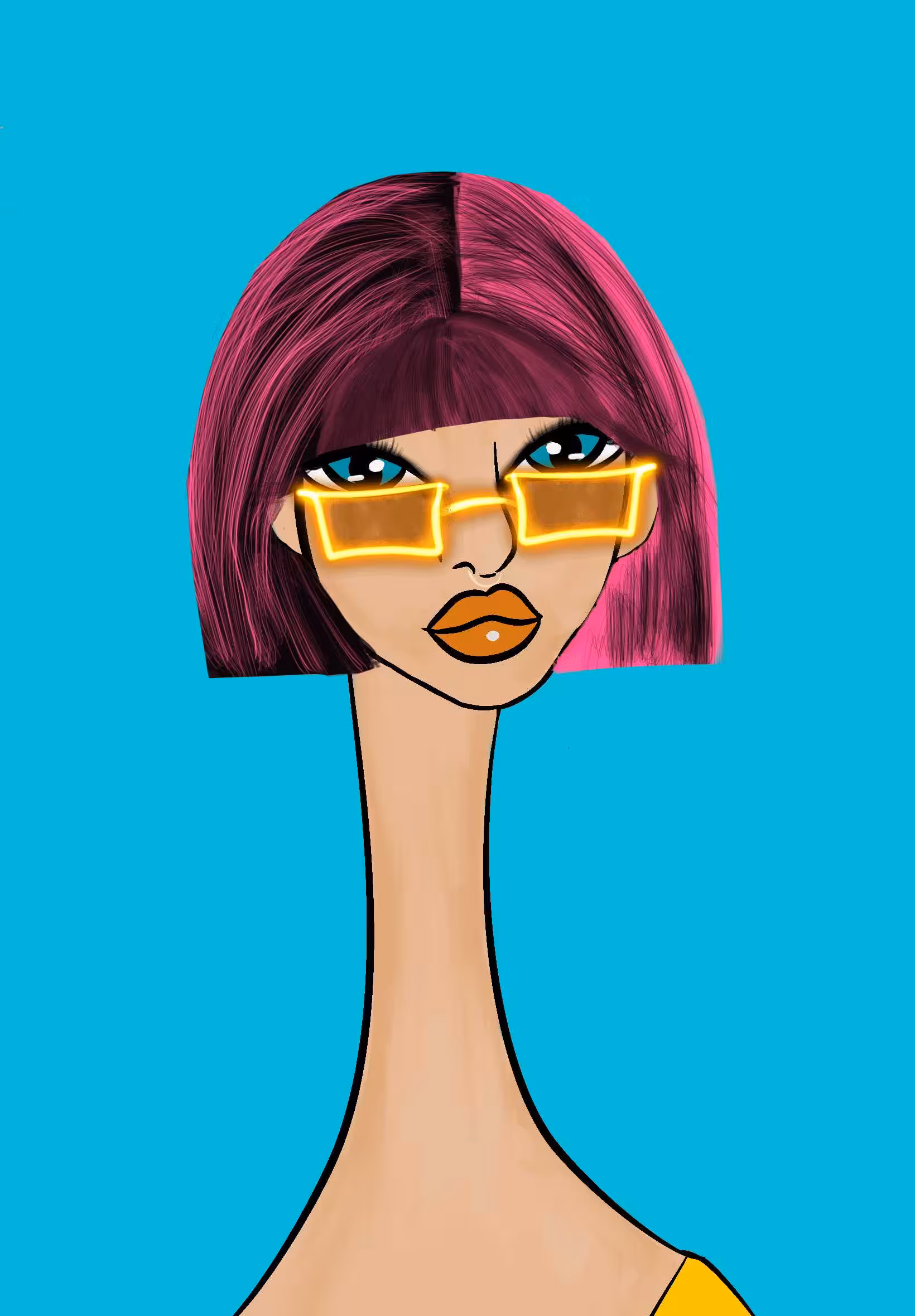 Long Neckie Lady #995