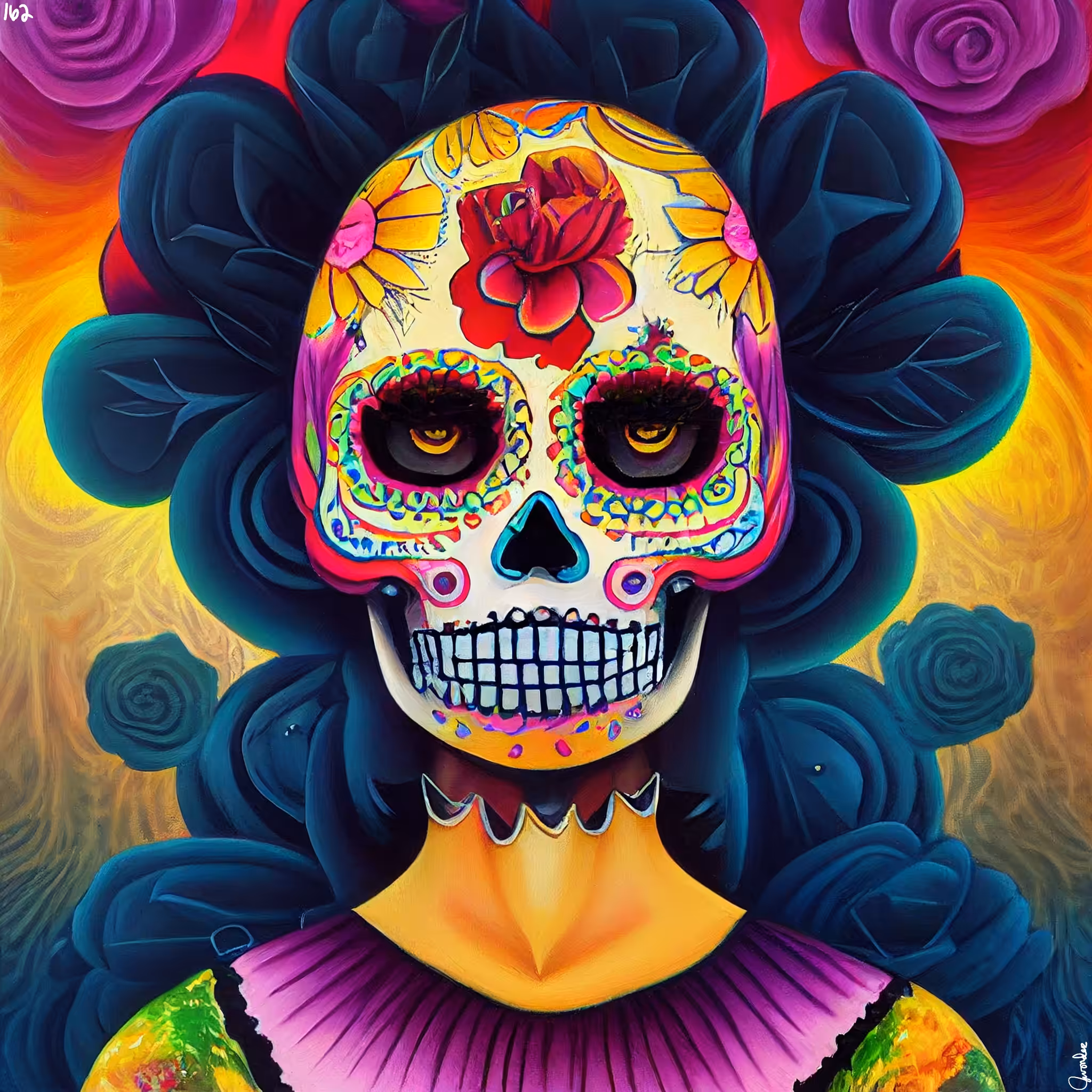 sugar skull #162