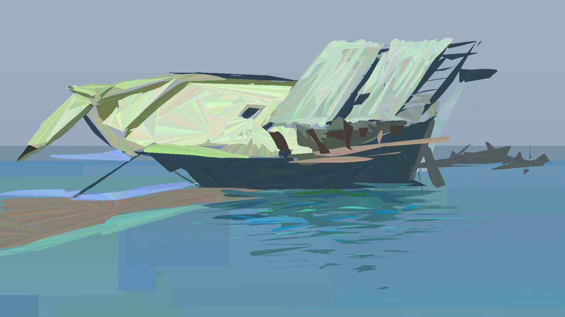 Meditating gently,after a whole life of piracy