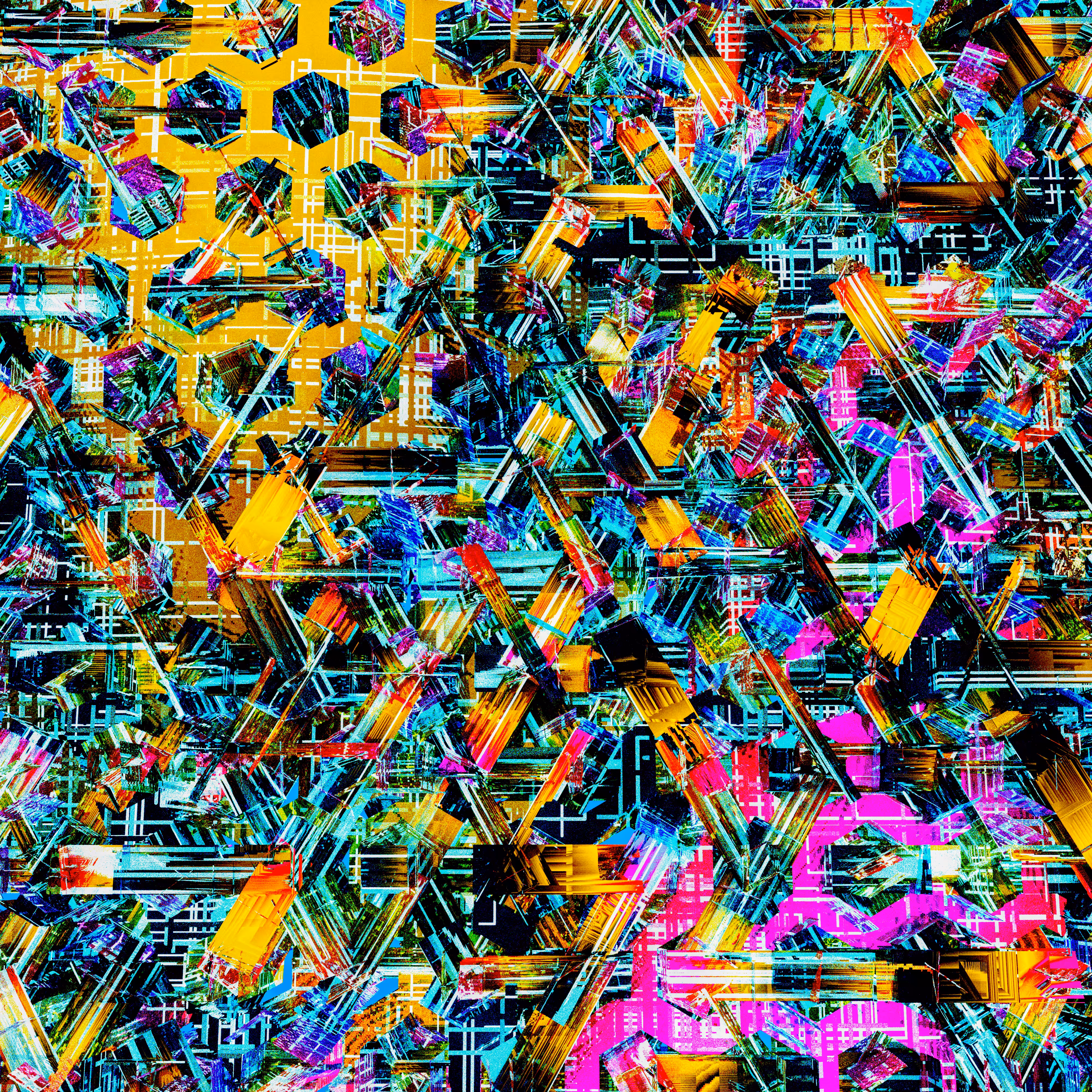 Abstractavaganza 033 "Time Travel in my neon mind"