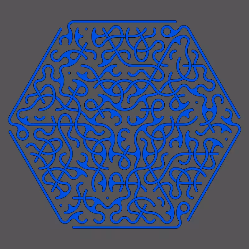 Threefold Symmetry - Dark Variations #343